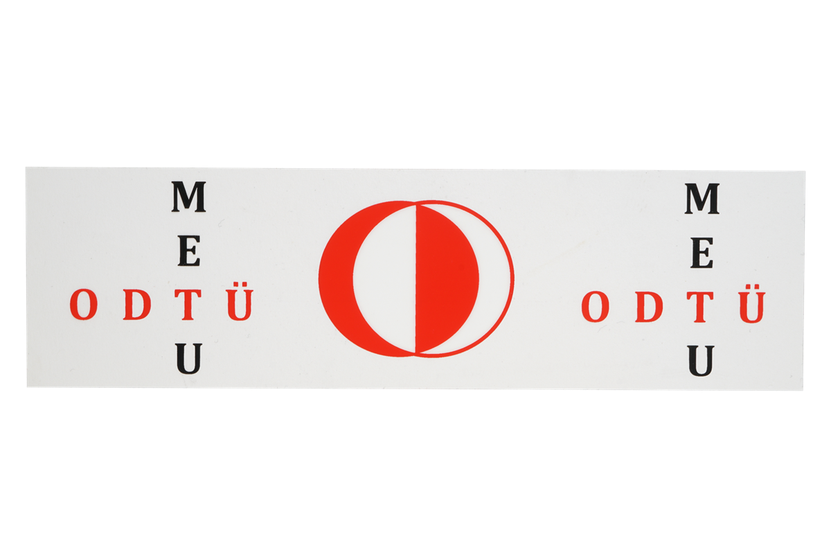  ODTÜ-METU 4 Logolu Sticker