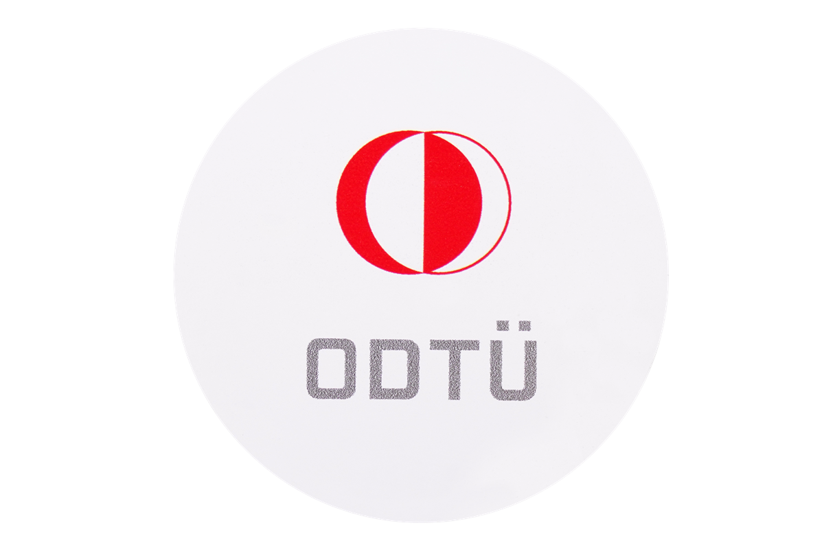 ODTÜ Logolu Sticker (Beyaz)