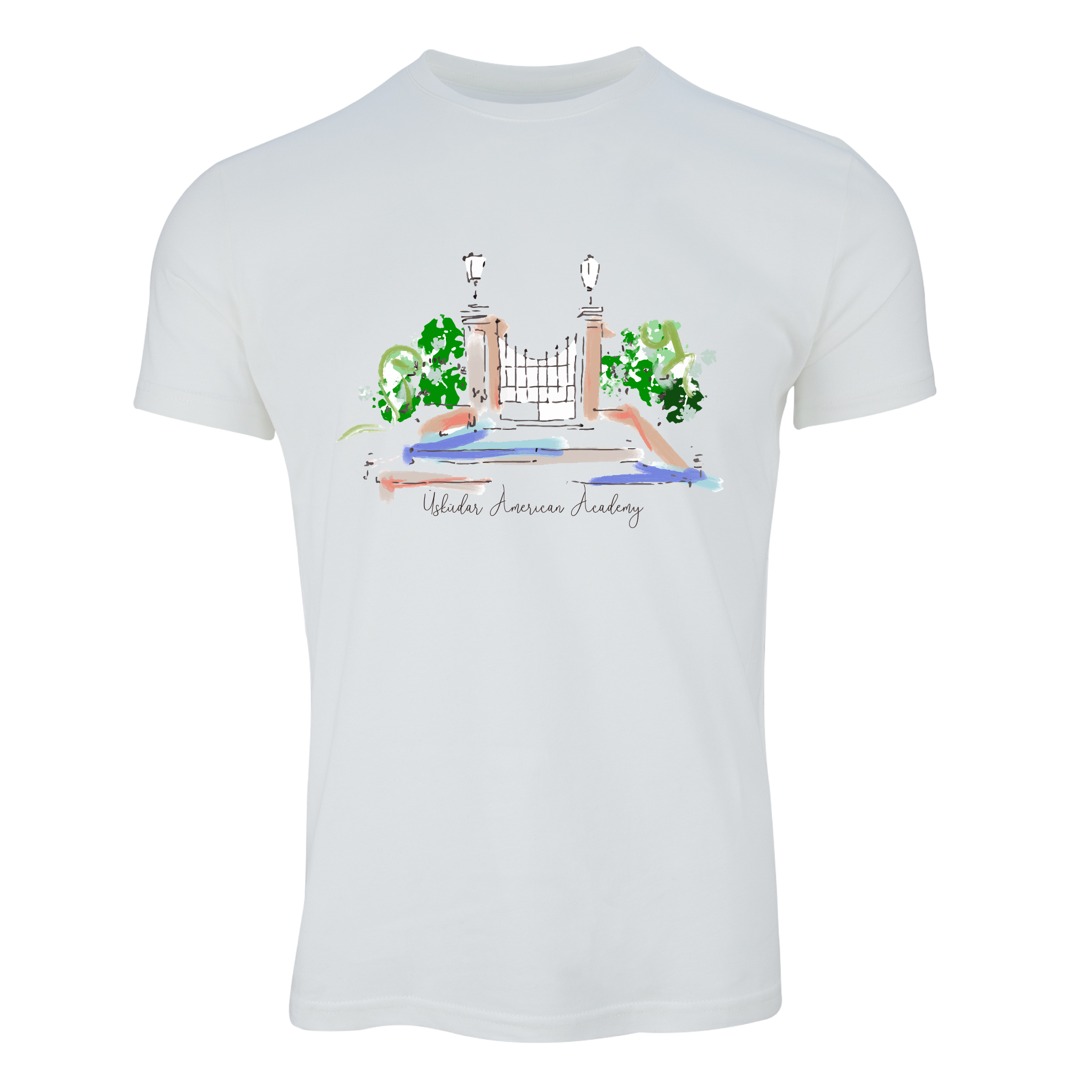 Üsküdar Amerikan Lisesi Sulu Boya Baskili